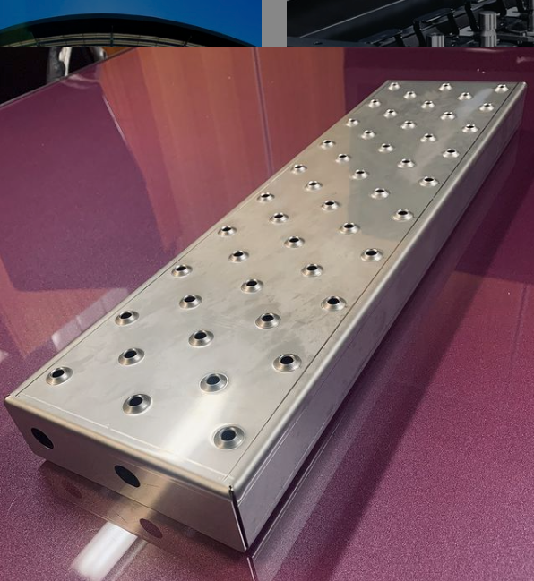 opiegroup's tweet photo. This piece was processed on the TruMatic 6000 “Combo”. The holes, the raised areas around them and the piece itself were punched, formed and laser cut all on the one machine before being folded on the TruBend 5230.

#opiegroup https://t.co/YPgRbpJAzc