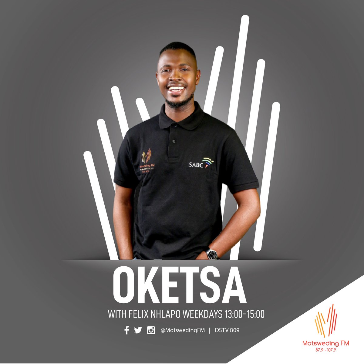 motswedingfm's tweet photo. O inyatsa/ipelaela ka eng?
#Oketsa le @iamfelixdacat
#Itlhokomele #KonkaBokamoso
π± 0825656674
π» https://t.co/rRARqDwxO5 https://t.co/8kupIg5CkZ