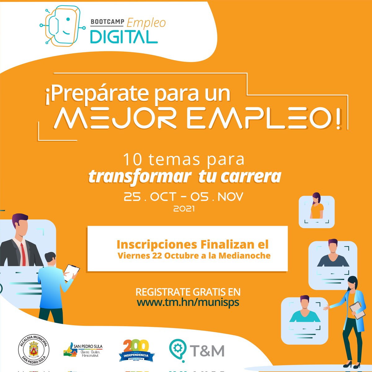 tnmlatam's tweet photo. Último día de inscripción para prepararte y conocer cómo obtener un #empleodigital. El Bootcamp está compuesto por 10 temas para ayudarte a transformar tu carrera 📈

Inscripciones finalizan HOY a la medianoche (22/10/2021)

Registro en https://t.co/eeRzycP0Iw 

ES GRATUITO 😱 https://t.co/XbecRjKnnz