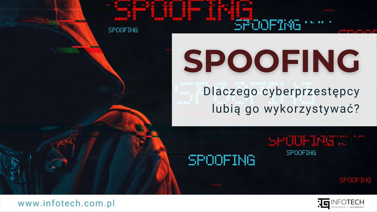 INFOTECH_com_pl's tweet photo. Spoofing - dlaczego cyberprzestępcy lubią go wykorzystywać? 
Pomimo tego, że obecnie dysponujemy już całą masą zabezpieczeń, przestarzałe metody wyłudzania danych wciąż są stosowane i to z doskonałym skutkiem. Mowa o spoofingu. Co to takiego?👇
https://t.co/E7Bt2pX3mI https://t.co/XEAF13yAqP