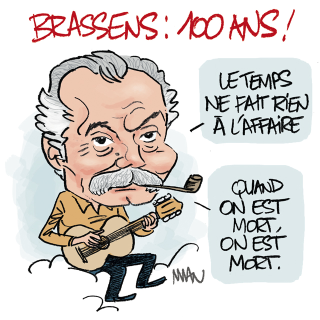 #Brassens #GeorgesBrassens #dessin @Midilibre