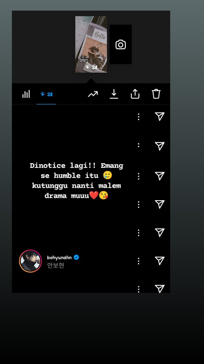 nurvabellaa's tweet photo. Dirikuu ternotice lagi 🥰🥰 berkat dorongan muu ciyee @farayolue  memang oppa sehumble itu :') lope lope daaah #ahnbohyun #YumisCells https://t.co/W6Vu4YKhg5