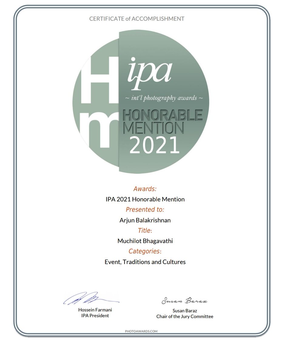 kavilarjun's tweet photo. I am so pleased to share my happiness that I got honourable mention in the prestigious International Photography Awards @IntlPhotoAwards for two of my pics. Thank you IPA. https://t.co/ZQYxUZoLVC