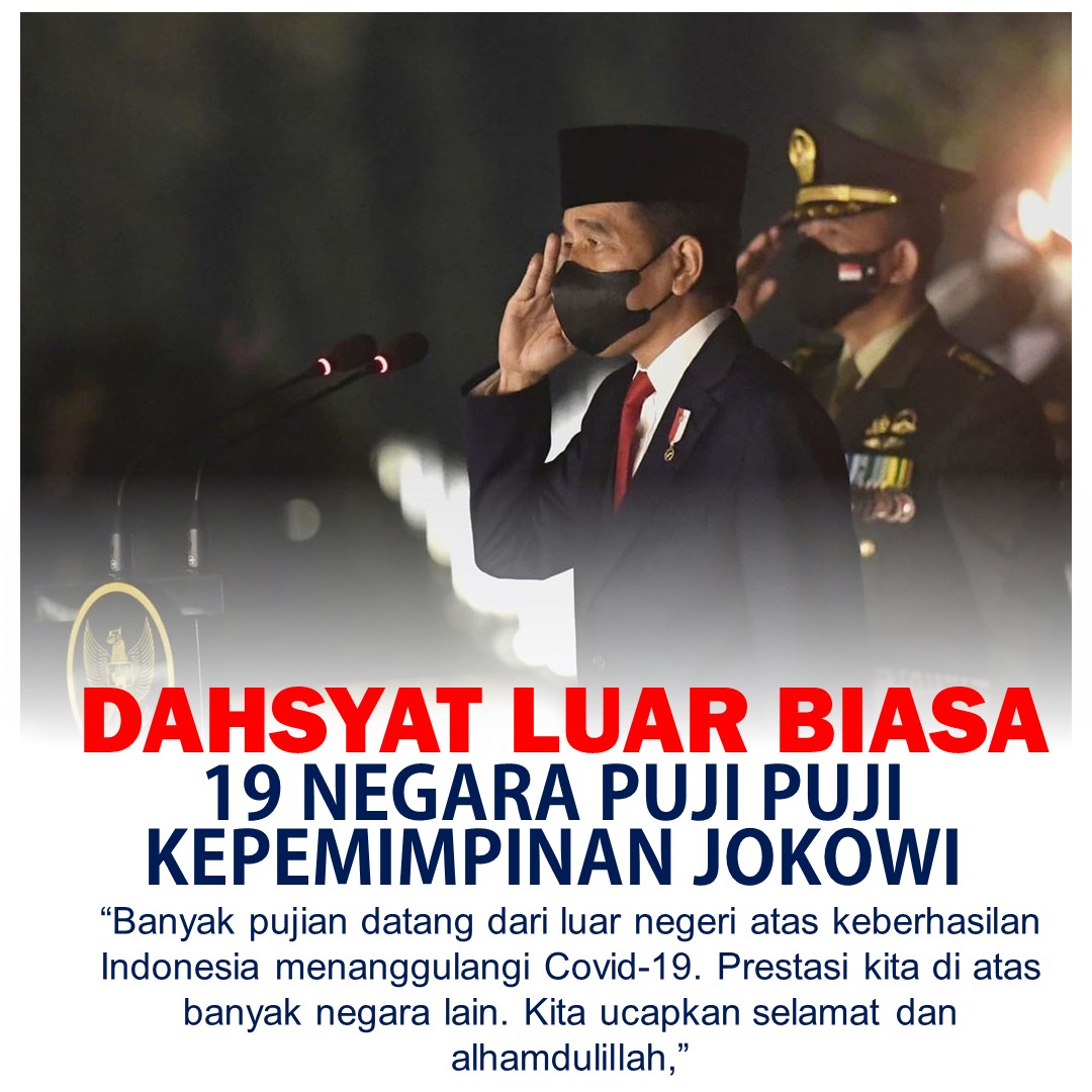 Prestasi Indonesia semenjak dipimpin Presiden <a href="/jokowi/">Joko Widodo</a> berada jauh di atas negara-negara lain, 
Sehingga Kinerja Presiden Joko Widodo mendapatkan pujian dari 19 negara.

#PrestasiJokowiMendunia
JokowiAmin Majukan Indonesia