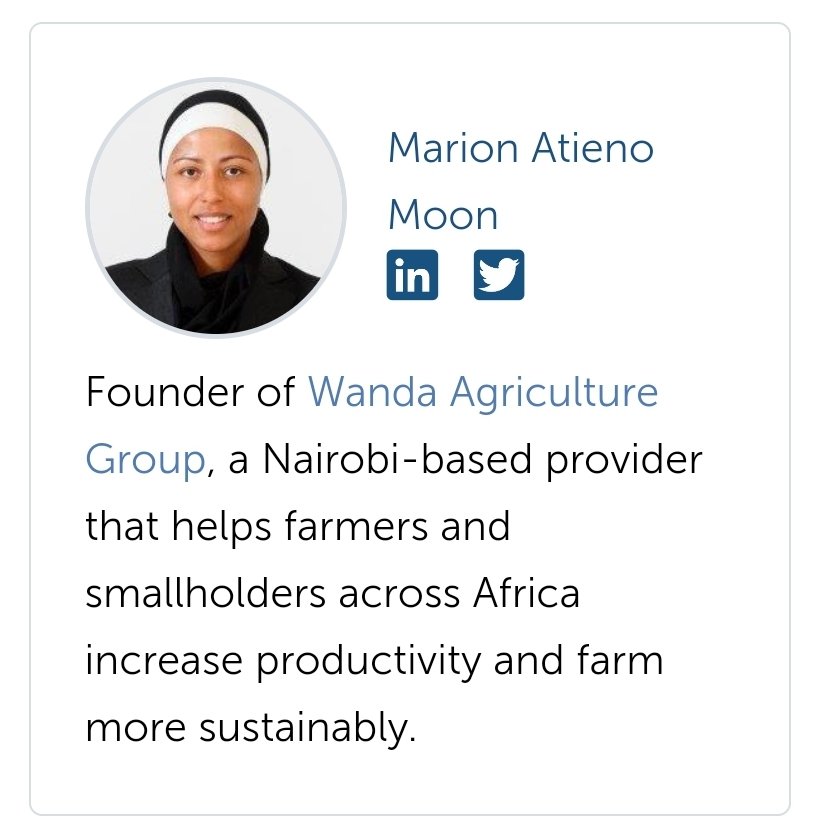 WandaAgGroupLtd's tweet photo. A round of applause to our MD Ms @missmoonke who has been featured in "64 female founders and investors to know" by @PitchBook
We're proud of you! 👏👏
#femaleentrepreneurs
#agriculture
#Food 
#UnitedNations https://t.co/VfODiWqlju https://t.co/Tv3vG8PMRa