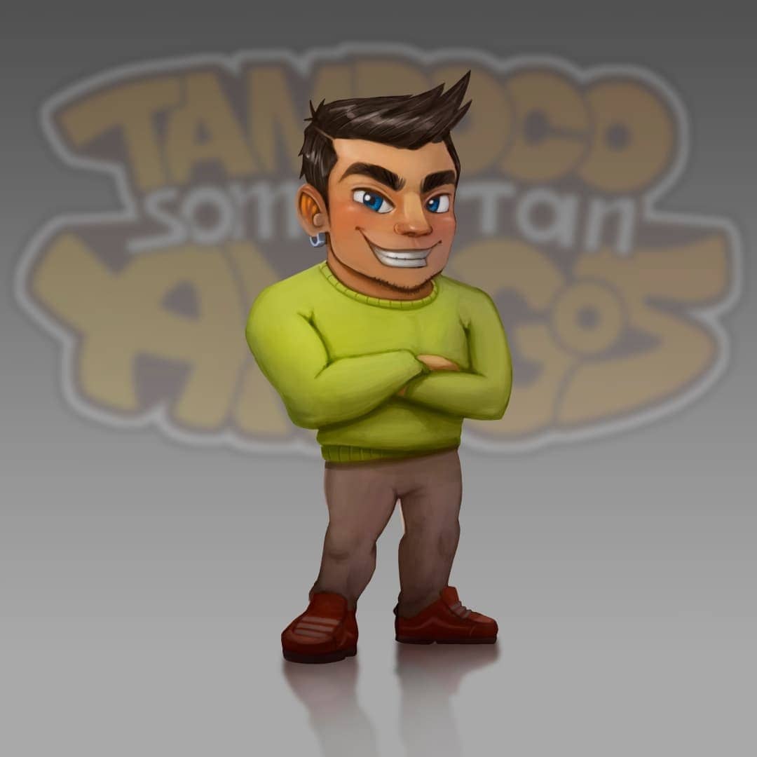 Os presento a Ray, uno de los personajes del juego de mesa 'Tampoco somos tan amigos' de la editorial <a href="/MachangoGames/">Machango Games</a> espero que os guste!