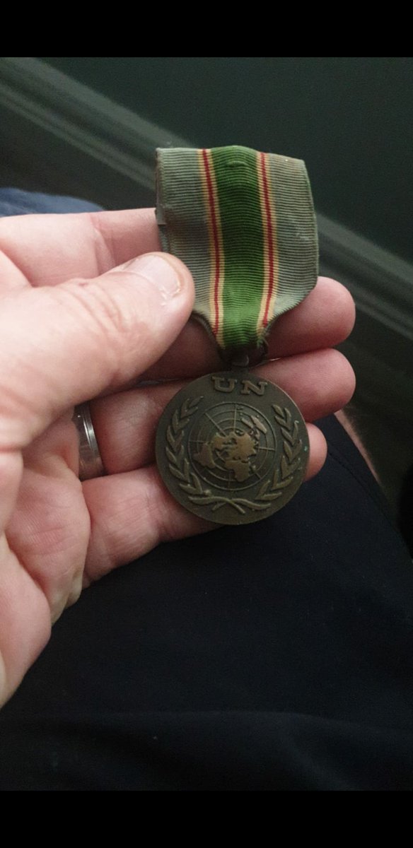 ShaunDoyle1's tweet photo. My Grandfathers medal and mine. Over 3 decades apart. https://t.co/wr5csGHhK3