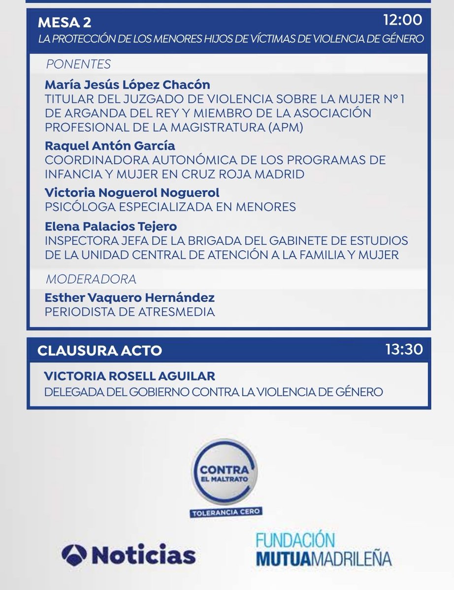 Hoy participo en las jornadas #toleranciacero organizadas por <a href="/la_Mutua/">Mutua Madrileña</a> y <a href="/antena3com/">Antena 3</a> para aportar la perspectiva de la víctima y como las instituciones pueden facilitar el proceso de salida de la VG.
En qué se sigue fallando?