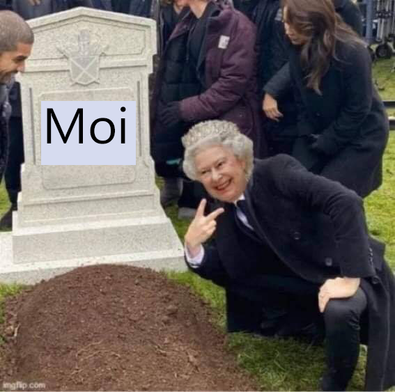 ChemiseMr1's tweet photo. Moi *née*

Elizabeth II *est déja vielle*

Moi *meurt de vieillesse après une vie bien remplis  * 

Elizabeth II : https://t.co/SqTjMJMwJb