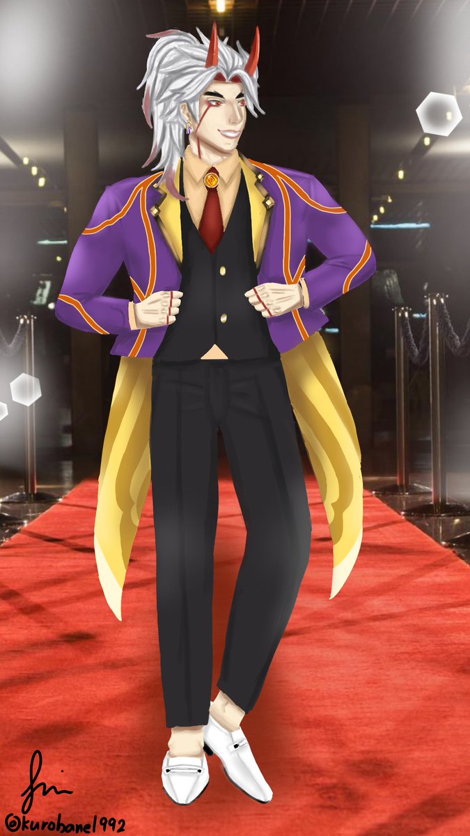 kurobane1992's tweet photo. Wishing for him this is my offering whahahahsha (come home arataki huhuhu)

#aratakiitto #oni #genshinimpact #geo  #animation #art #fanart #digitalart #tuxedo #fyp #foryou #fypシ #foryoupage #xyzbca https://t.co/rhETybDCJ3