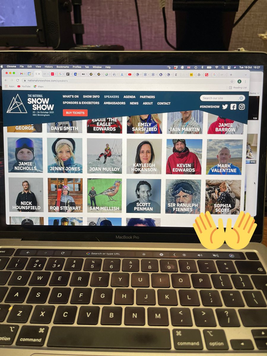 Expedition organiser and filmmaker Sophia Scott <a href="/GROUNDTRUTHGear/">GROUNDTRUTH Global</a> appearing beside some big names this weekend at Birmingham NEC <a href="/natsnowshow/">The National Snow Week</a> 

👋 <a href="/RanulphF/">Ranulph Fiennes</a>