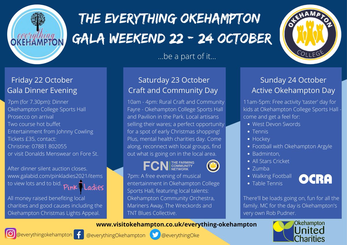Join us tomorrow! Rural Craft &amp; Community Fair Sat 23rd Oct at Okehampton College and Simmons Park. Set to be a fantastic event, and we are being joined by organisations providing activities, crafts and promoting local services with a focus on mental health #okehampton #DMAT
