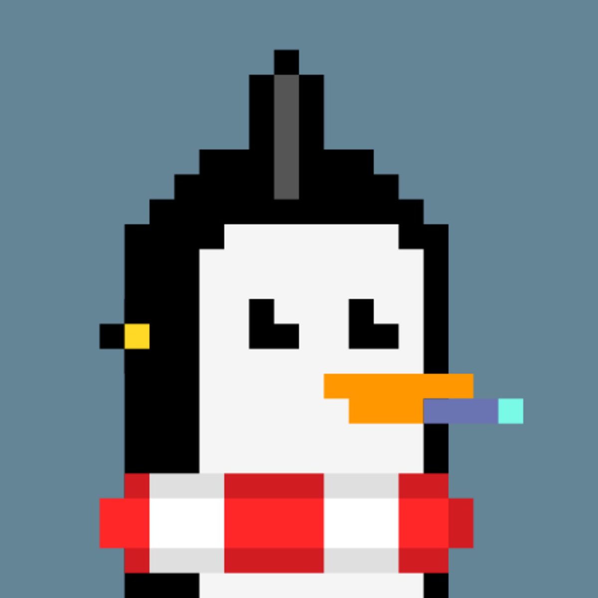 Everyone likes the clean pengus, but does anyone got love for the 7-attribute nooters? There’s only 52 of us! #NootNoot <a href="/PeskyPenguinNFT/">You're probably looking for @peskypenguins!</a>
