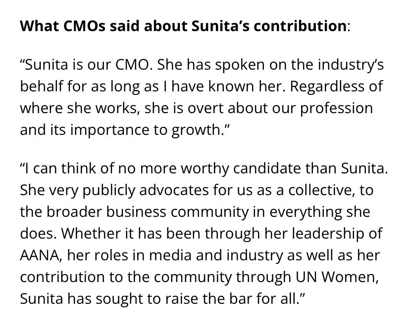 sunitagloster's tweet photo. This really did make my week and my hangover 🥂Thank you the Marketing Champion award @CMOAustralia #cmo50 https://t.co/X3HDP5zhlj