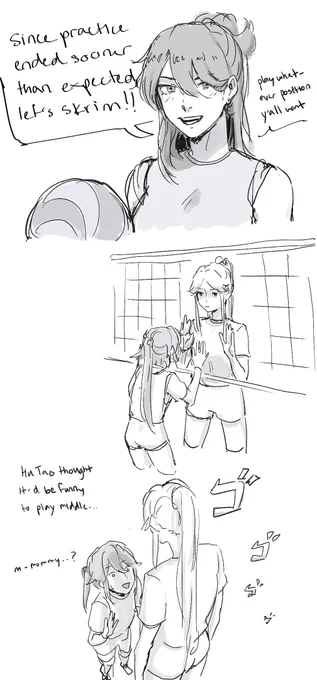 mommy sorry (based off of @y4ntaoist's genshin vball au) 