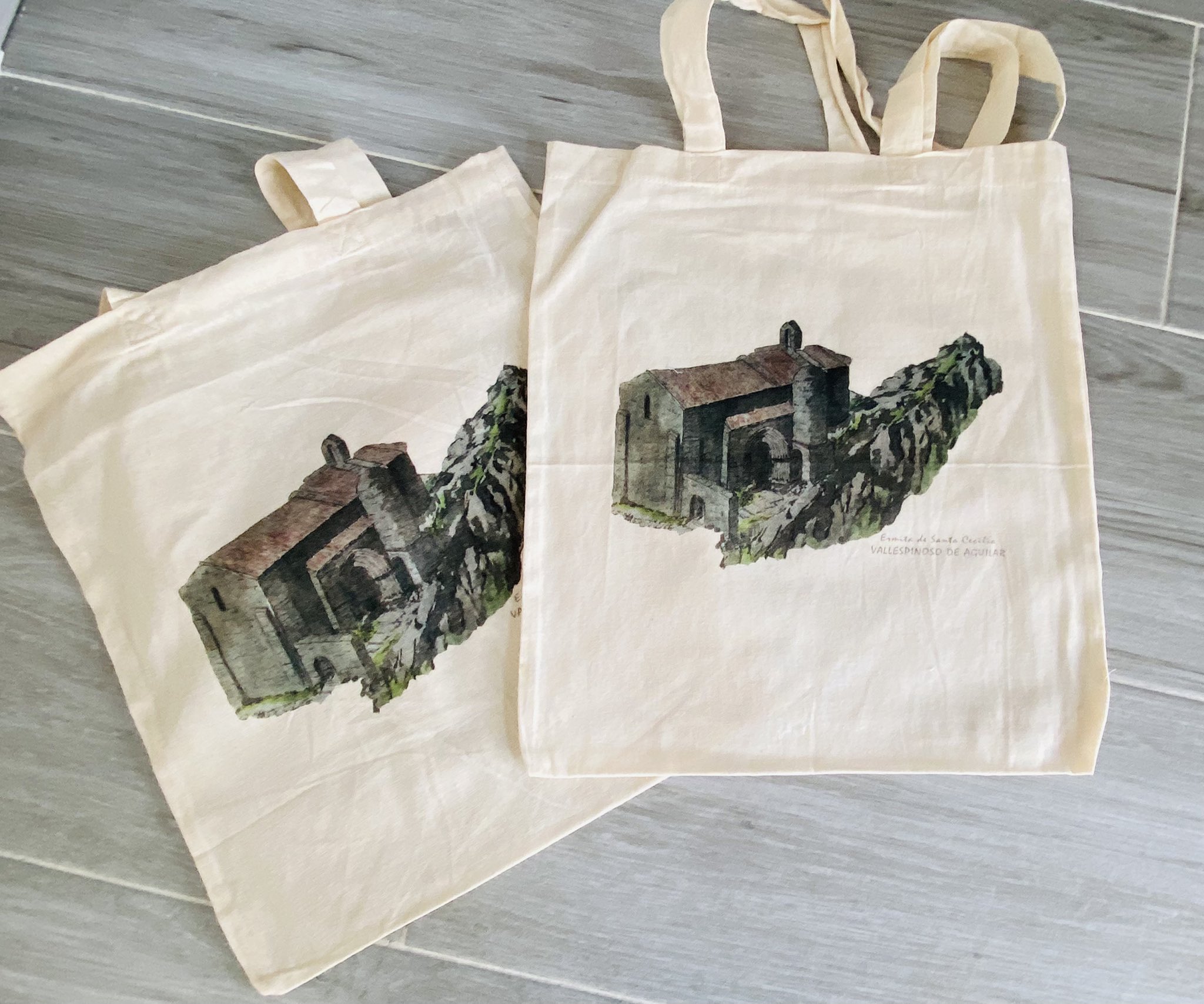 Totebag Ciudad Noche, ilustrado por Cecilia Plaza