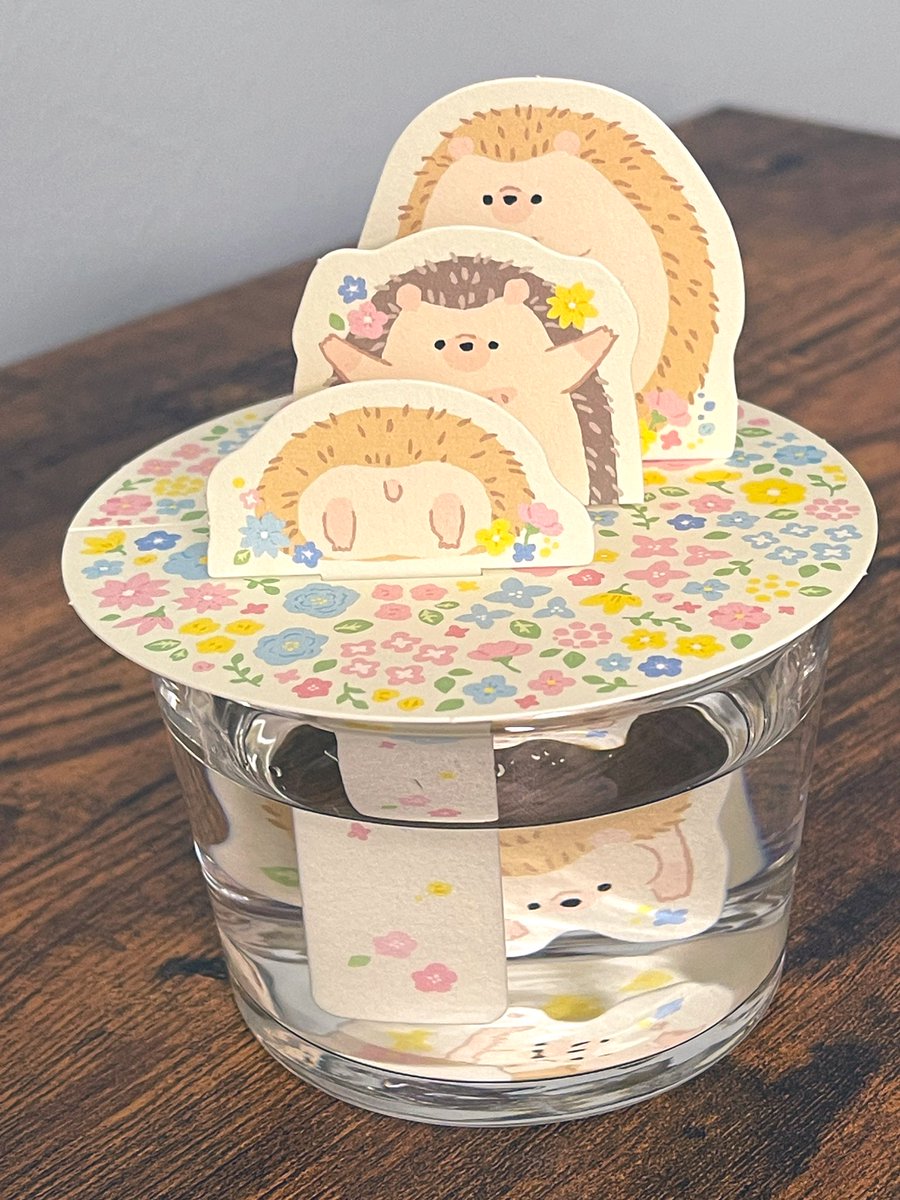Soy_Hedgehog's tweet photo. ダイソーで紙の加湿器買ってきた。
水中にも一匹いるの、可愛い🦔💕 https://t.co/2pJjyDx35K