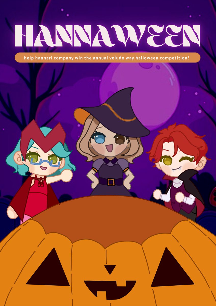 hannari_company's tweet photo. [#HANNAWEEN_21]

— something spooky is coming next week! buy your candies now since the hannaween event will be starting soon. help hannari company win the annual veludo way halloween competition! ٩( ᐛ )و https://t.co/K4TNTUMV2A