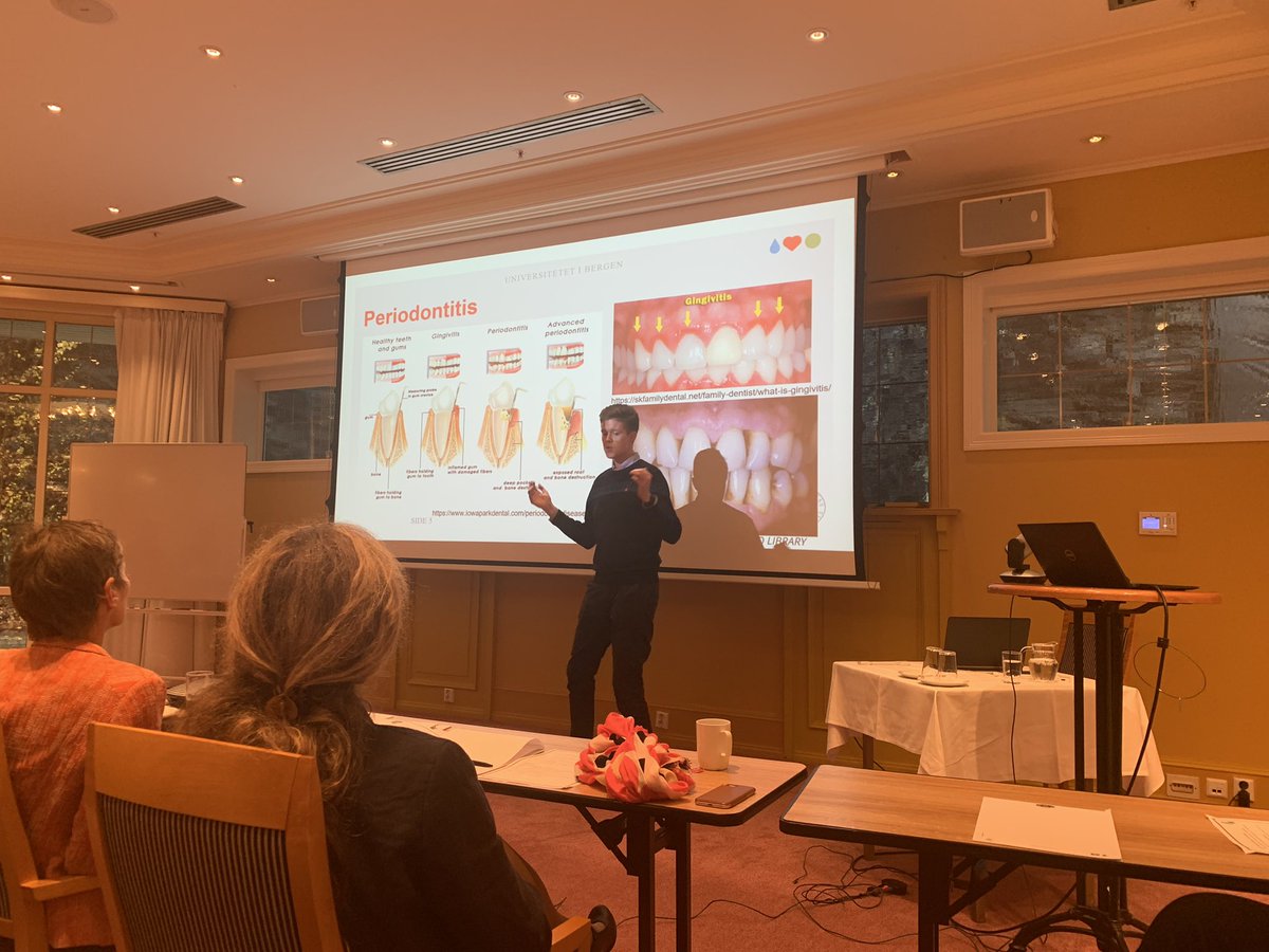 BertelsenRandi's tweet photo. Presentation by Anders Røsland our very exiciting #boralis oral health intervention study #BRuSH #iko #dentalcare #respiratory #research #ERC @UiB @FHUBergen @ERC_Research https://t.co/gOV3nZQsVb