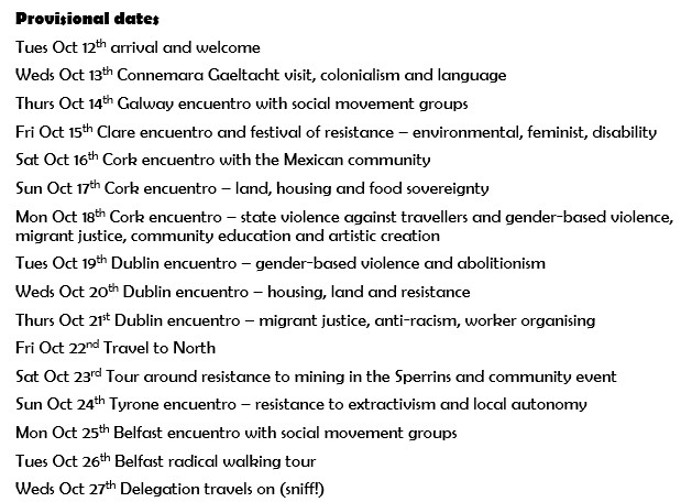 zapsgoheirinn's tweet photo. The #Zapatista Journey for Life continues beyond #Dublin to the North and to Britain... https://t.co/PGAFcCrAIt