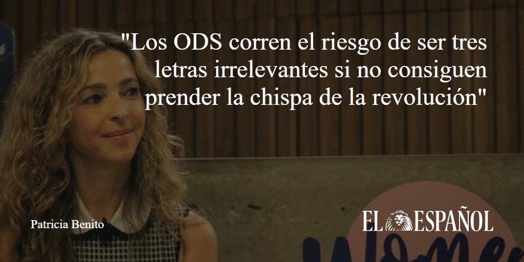 #LaColumna | El gran desafío de nuestra generación: la revolución sostenible está en marcha, la opinión de Patricia Benito para <a href="/enclaveods_ee/">Enclave ODS</a> elespanol.com/enclave-ods/op…