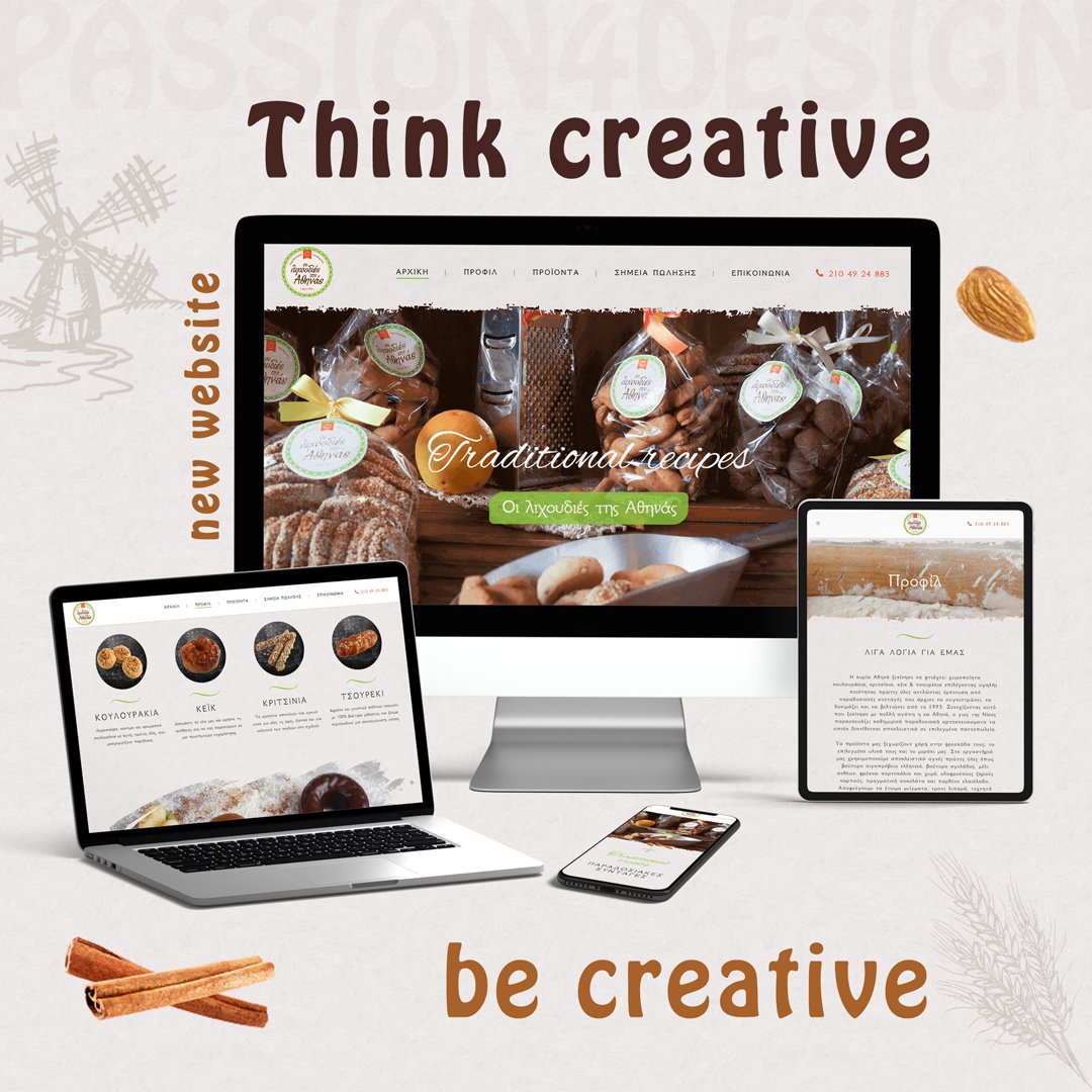 Passion4Design7's tweet photo. Αναλάβαμε την κατασκευή της ιστοσελίδας του εργαστηρίου  «Οι λιχουδιές της Αθηνάς» και το αποτέλεσμα είναι μοναδικό! Ευχαριστούμε θερμά τον Νίκο για την υπέροχη συνεργασία μας!
🖱 https://t.co/EGLnqm3JMl
Θέλετε ένα Wow website; ☎ 213 043 72 43
#Passion4Design #webdesignagency https://t.co/bdcTMdSl88