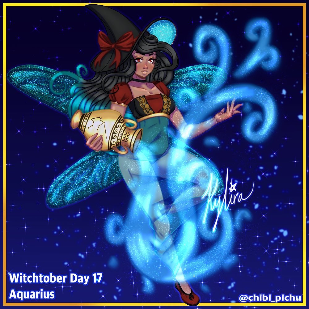 chibi_pichu's tweet photo. Witchtober Day 17: Aquarius 

#witchtober2021 #Aquarius #AnimeArt https://t.co/I1Ut8Kl7Oo