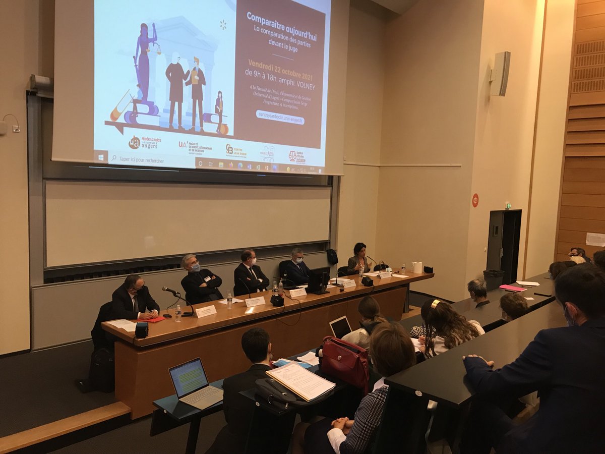 Ouverture du colloque sur la comparution aujourd’hui à ⁦<a href="/UnivAngers/">Université d'Angers</a>⁩ Propos introductifs par Soraya Amrani Mekki, professeure à ⁦<a href="/UParisNanterre/">Université Paris Nanterre</a>⁩