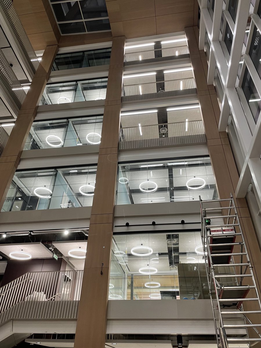 Neil_buzzard's tweet photo. Final witness testing on Sunderland’s new City Hall last night - looks great. ⁦@Desco_MEP⁩ ⁦@GleedsGlobal⁩ ⁦@FaulknerBrowns⁩ ⁦@Cundall_Global⁩ ⁦⁦@bandkbuild⁩ https://t.co/GPUsb0SZOA