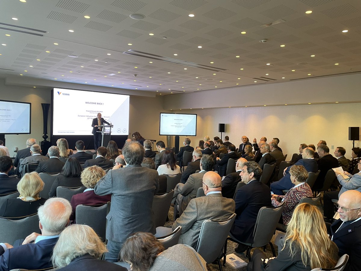 TEGoVA1's tweet photo. European Valuation Conference in Brussels has just started. https://t.co/3VwiBglb3G