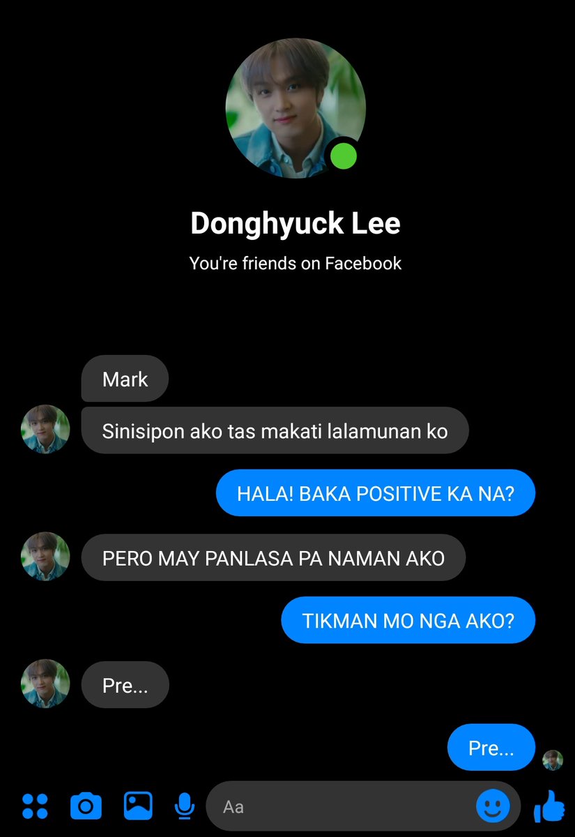 zeewritez's tweet photo. #markhyuck one tweet au: symptomatic https://t.co/EegzJGX7dn