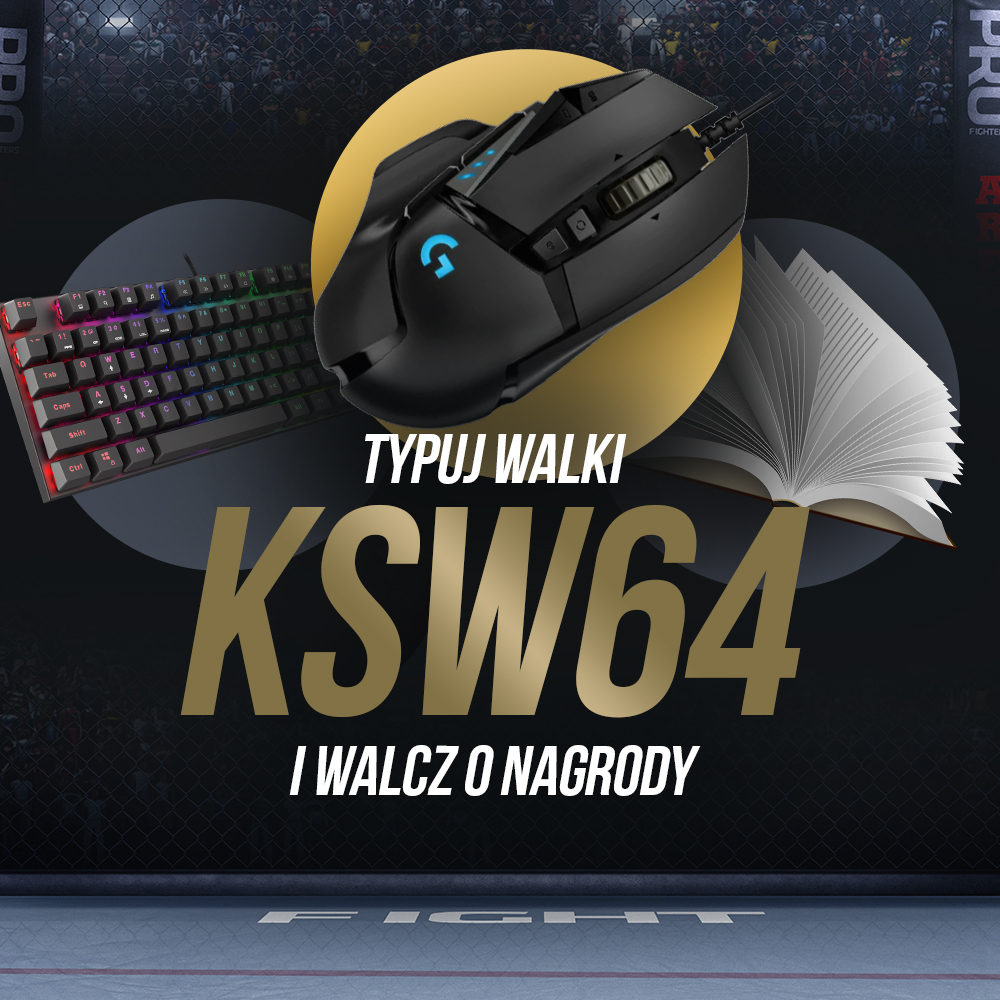 InTheCagePL's tweet photo. 🥊Przedstawiamy darmową aplikację NOINN, która służy do zabawy w typowanie walk na galach MMA oraz innych sportów. 
Nic nie wpłacasz, a możesz wygrać! 
Już w sobotę zawalcz w lidze KSW o myszkę LOGITECH G502 Hero, klawiaturę GENESIS THOR 300TKL oraz inne kozackie nagrody🎁 https://t.co/CfOpz3VJ6B