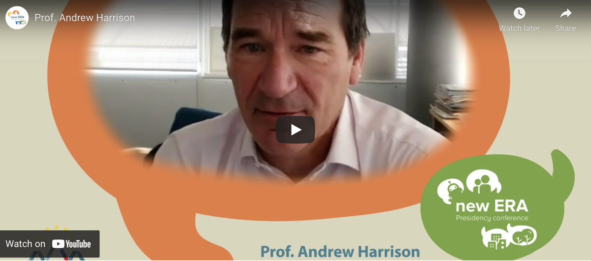 Registration is still open for the @newERAConf, for both on-site &amp; online presence! Places are limited for on-site participation.
Register here►bit.ly/3Gl8cV4

Find here a 1min video of ERF Chair Prof. Andrew Harrison on the benefits of ERA &gt;&gt; bit.ly/3joc9hC