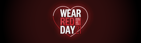 CeMossley's tweet photo. Mossley CE Primary are wearing red today to show racism the red card. Racism has no place in our society. #WRD21 #AntiRacist Change Hearts. Change Minds. Change Lives. https://t.co/eUt1GqLiGF