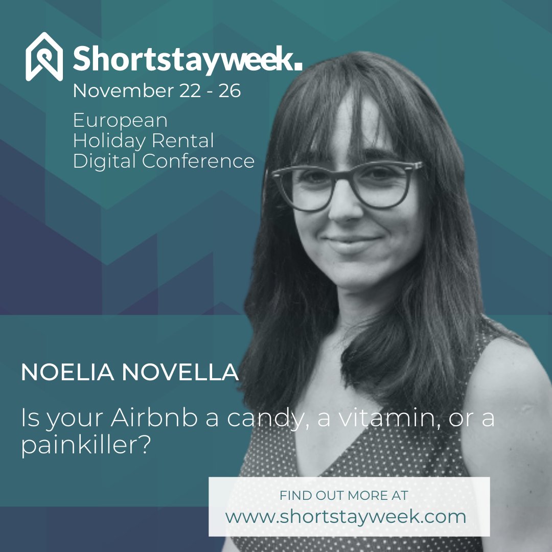 hostb2b's tweet photo. @novellanoelia will be part of our speaker line with a session titled: Is your Airbnb a candy, a vitamin, or a painkiller?
Sign up now for the European HOliday Rental Digital Conference using the code LKDN25 to get an instant 25% off: https://t.co/oUQCCh1Vya
#vacationrental https://t.co/JLBfXtKDyV