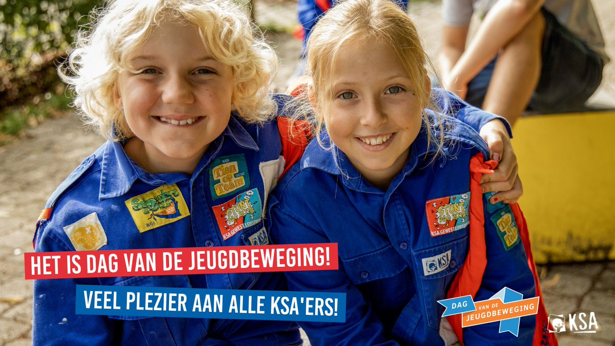 Veel plezier aan de 36.000 KSA'ers en met uitbreiding alle 285.000 jongeren die lid zijn van een jeugdbeweging! 💪
Vandaag is er eentje voor ons. 💙
#TrotseKSAer #jeugdwerkwerkt