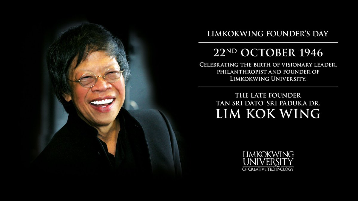 Limkokwing_KCH's tweet photo. Today, we commemorate the birthday of a legendary leader in transformational education, Tan Sri Dato’ Sri Paduka Dr. Limkokwing. In celebrating his life and legacy on Founder’s Day, we also commend the achievements of our many students and alumni who are driving his vision. https://t.co/vO1LYTG73f