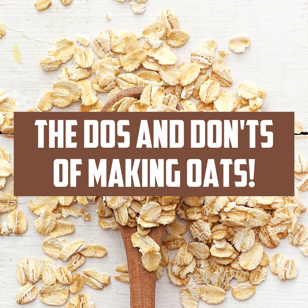 Oats are one of our favourites no fuss ingredients 😍🙌🏻

Oats are easy to use, very versatile, plant-based, and provide a range of both micro and macronutrients! 😮

Head over to our website now to read our DOS AND DON'TS of making oats! 🥣📲

#oats #oatsforbreakfast #oatmeal