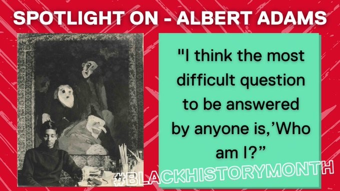 TheLibraryUoS's tweet photo. Albert Adams was a South African expressionist artist who was denied arts education due to apartheid policy. Some of his work, focusing on political oppression & abuse of power is held in the @UoSArts collection in the Albert Adams room and our own archives #BlackHistoryMonth https://t.co/DLqryeo153