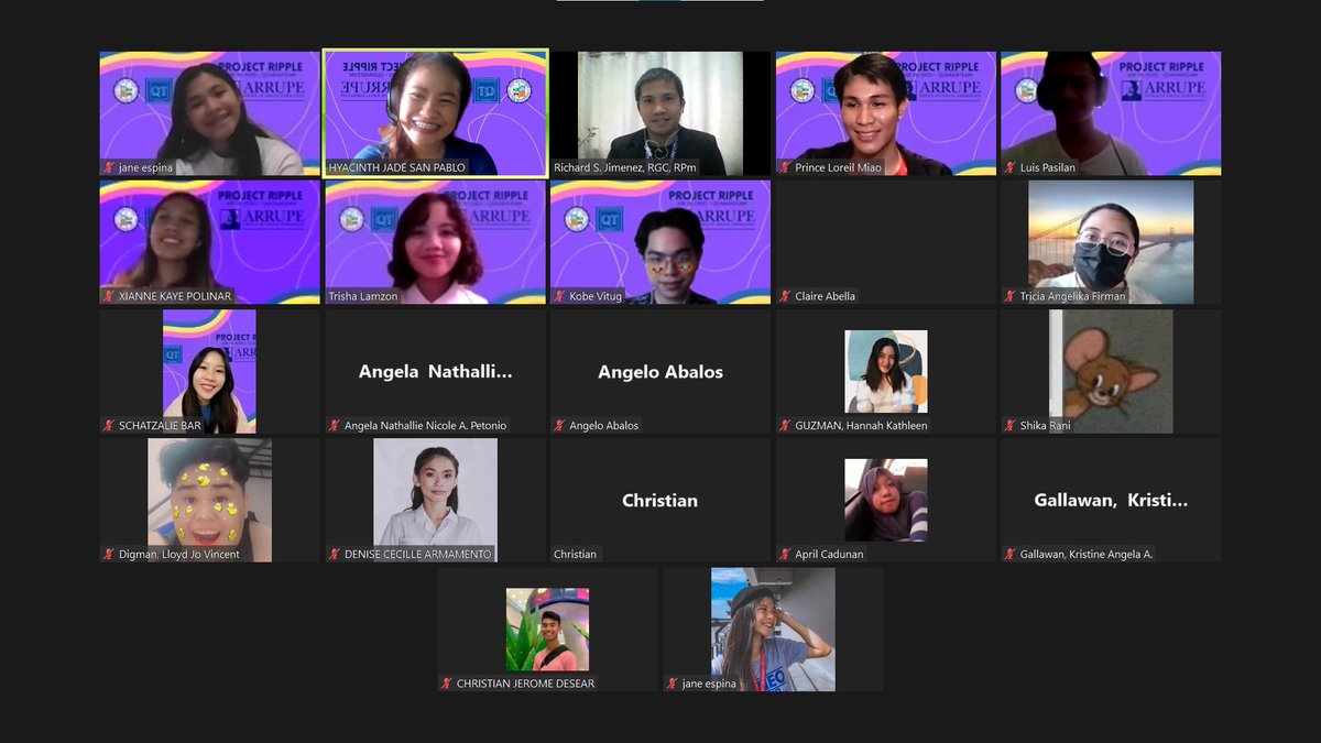 ProjectRipplePH's tweet photo. "Ripple: A Webinar on SOGIE Awareness" has ended!

It was truly an informative and insightful talk with our guest speaker, Mr. Richard S. Jimenez. We learned about the importance of the SOGIE Bill and how to have healthy discourse with others regarding the topic. https://t.co/c4p2tpsWsi