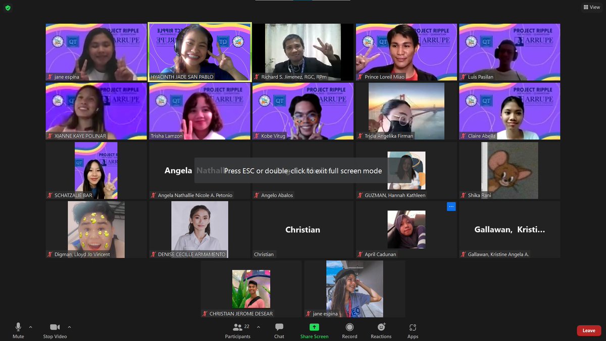 ProjectRipplePH's tweet photo. "Ripple: A Webinar on SOGIE Awareness" has ended!

It was truly an informative and insightful talk with our guest speaker, Mr. Richard S. Jimenez. We learned about the importance of the SOGIE Bill and how to have healthy discourse with others regarding the topic. https://t.co/c4p2tpsWsi
