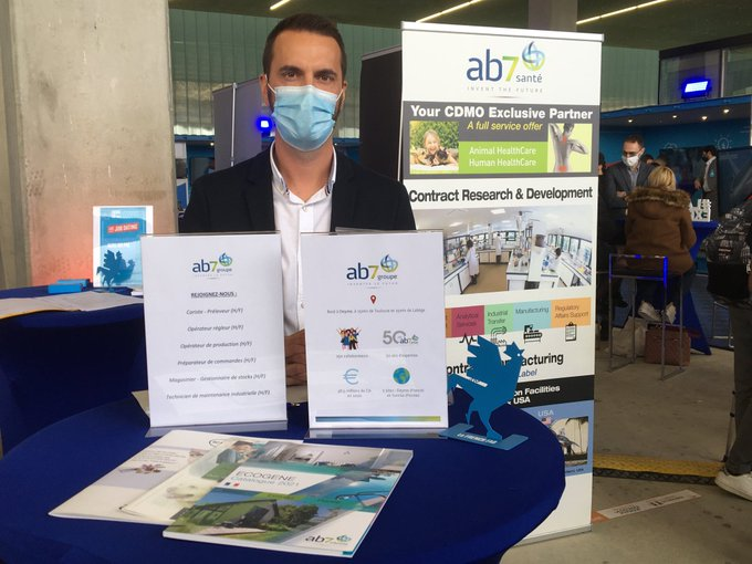 #FrenchFabTour à Toulouse #AvecPoleEmploi  ab7, #industrie pharmaceutique et produits d’entretien a une vingtaine de postes à pourvoir dans le secteur de la production. 1er critère de recrutement : le secteur géographique du Lauragais. ⁦
<a href="/senat_annick/">annick sénat</a>
⁩<a href="/blanporte/">LANTUECH Blandine</a>