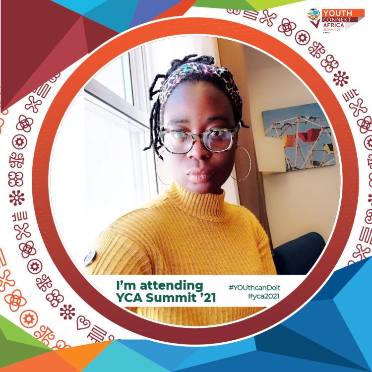 Frey_da1's tweet photo. Hello Africa, my name is Freda and I am representing Ghana at this year's #YouthConnektAfrica2021 Summit.

#YOUthCanDoIt 
#YCA2021

Get yourself this twibbon at https://t.co/w1hTiO941F https://t.co/wX9ravUxac
