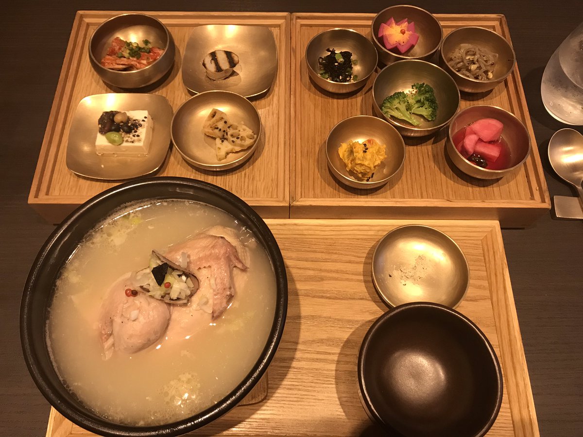 ukchiemi's tweet image. コロナで延期になっていたランチ🍽
やっとチングちゃんに会えたよー🥰 
鹿の角入りサムゲタン、美味しゅうございました😋

 #hasuo