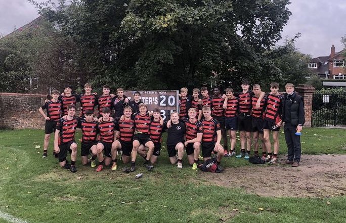 HGS6thForm's tweet photo. Another great performance and win for our 1st XV Rugby Team, this week. Thank you to @StPetersYork for being such great hosts and well done to both teams @HGSPhysicalEd #HGSSportsAcademy #HGSRugby #SixthFormTalent 🏉 https://t.co/qza5ocaO5c