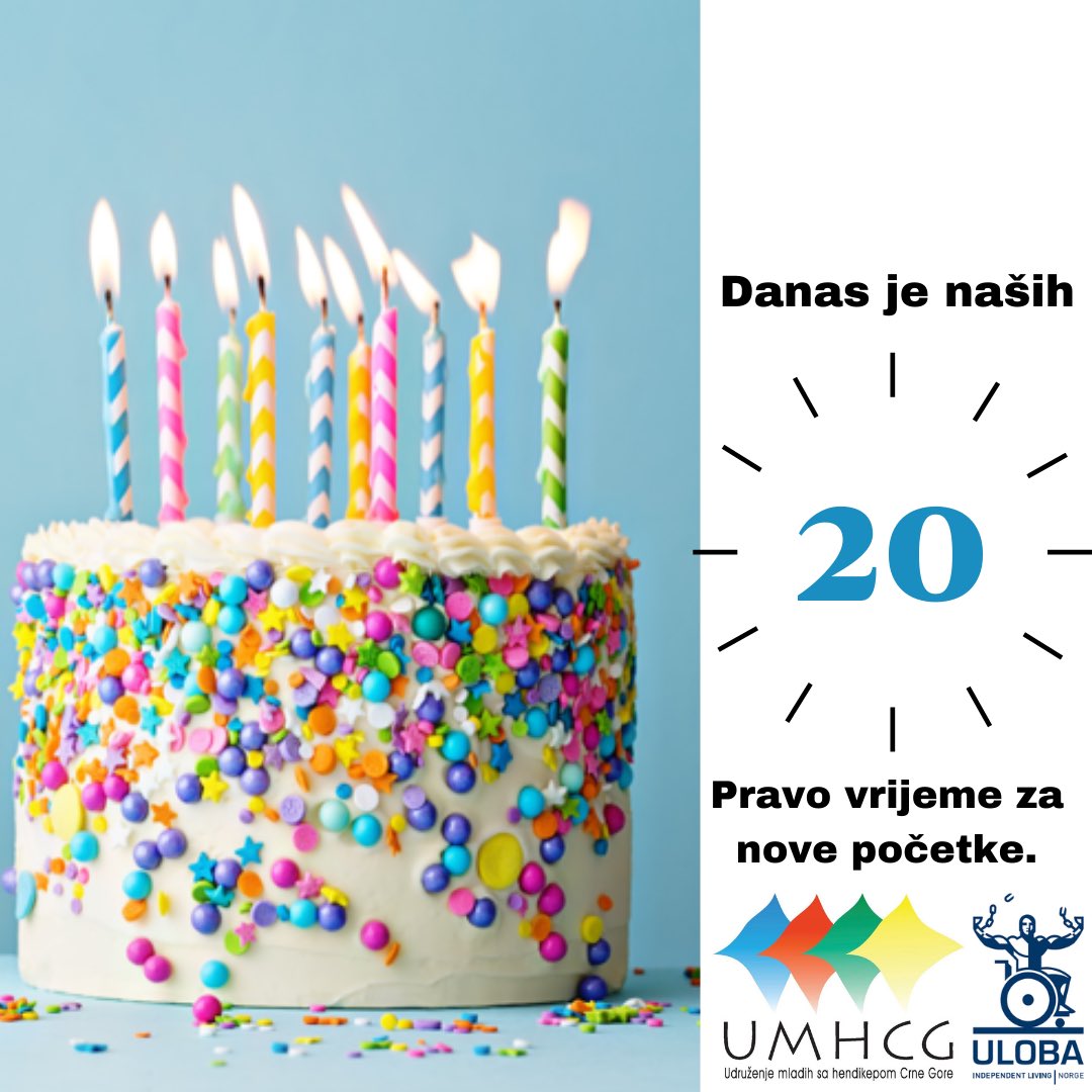 umhcg's tweet image. #WeAre20  #MovingBoundaries  #ChangingReality

Danas je naših 20. Pravo vrijeme za nove početke. :) 🎉