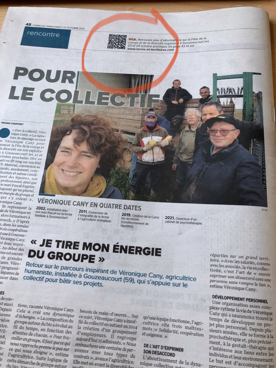 Cette semaine, on innove chez <a href="/TerresetTerr_/">Terres et Territoires</a>!! Un QR code est en haut de la page pour lire la suite de l’article sur notre site! Alors QRcodez, c’est la mode 😜 #idéeàbibi