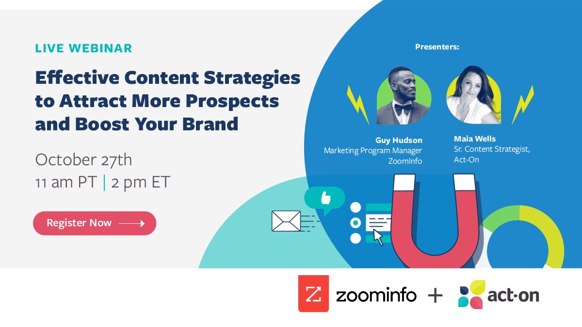 davecornelius8's tweet photo. We’re partnering with @ZoomInfo to bring you tactics from content creation to distribution that will increase conversions and elevate prospect and customer engagement. 
#webinar #contentmarketing 

Register below to learn more! 
https://t.co/XccBx1jQqJ https://t.co/ThuORA1ctN