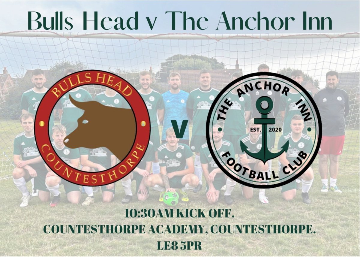 FCBurbageMens's tweet photo. Sunday 24th October ⚓
We travel to Countesthorpe in hope to revive our form, after a couple of shakey results 💚

#UTA 💚⚓ https://t.co/DZfolzTBxh