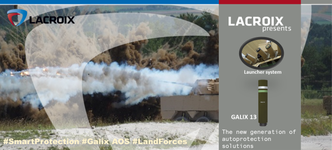 LACROIX_Defense's tweet photo. #SITDEF2021 #LANDFORCES
DAY 3 eager to talk about #GALIXAOS #A&N system & mun by @LACROIX_Defense . Instantaneous reactions , recommendation to the right manoeuvring. Compatible with accoustic & laser sensor detection More informations about #GALIX https://t.co/NuQbH2uLCl https://t.co/tIXgauK1l6